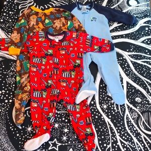 3 18M Footy Pajamas